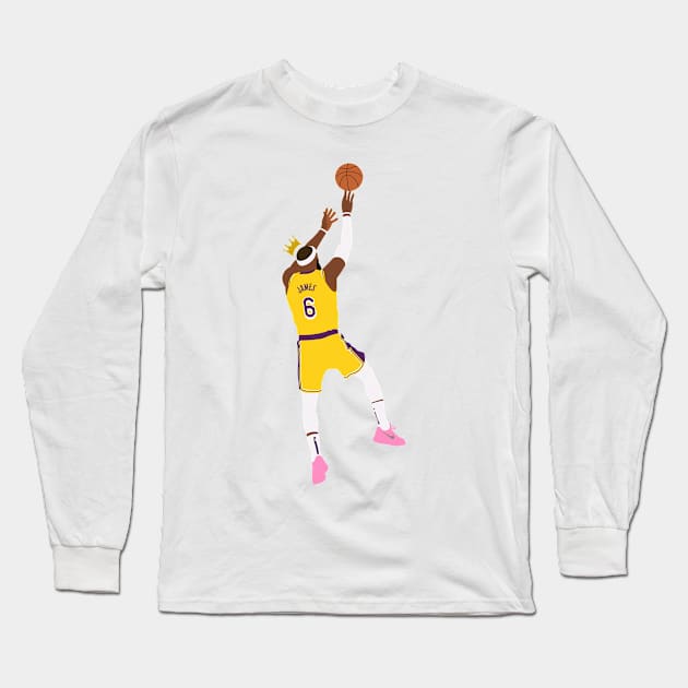 King James Long Sleeve T-Shirt by StickyHenderson